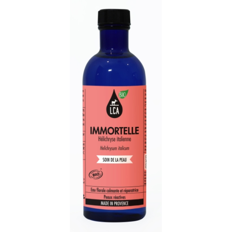 IMMORTELLE - EAU FLORALE BIO -Flacon de 200 mL - Laboratoire LCA