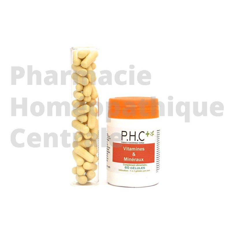 La formule Vitamines et Minéraux PHG contribue à un apport suffisant de vitamines et de minéraux