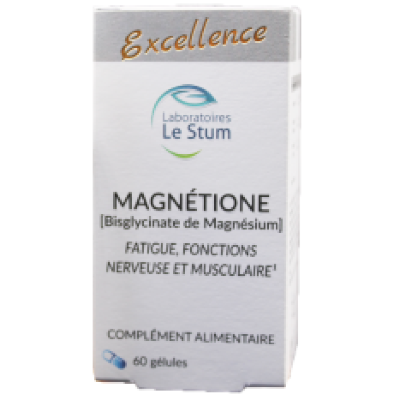 MAGNÉTIONE - Laboratoires Le Stum - Pilulier de 60 gélules 