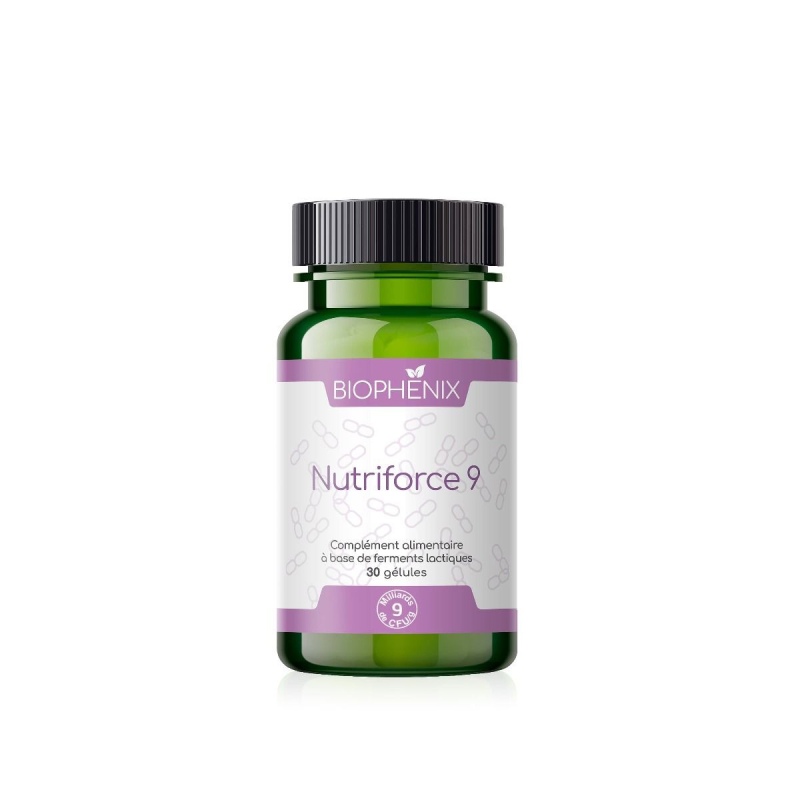 Nutriforce 9 - BIOPHENIX - Perte de poids - Pilulier de 30 gélules 