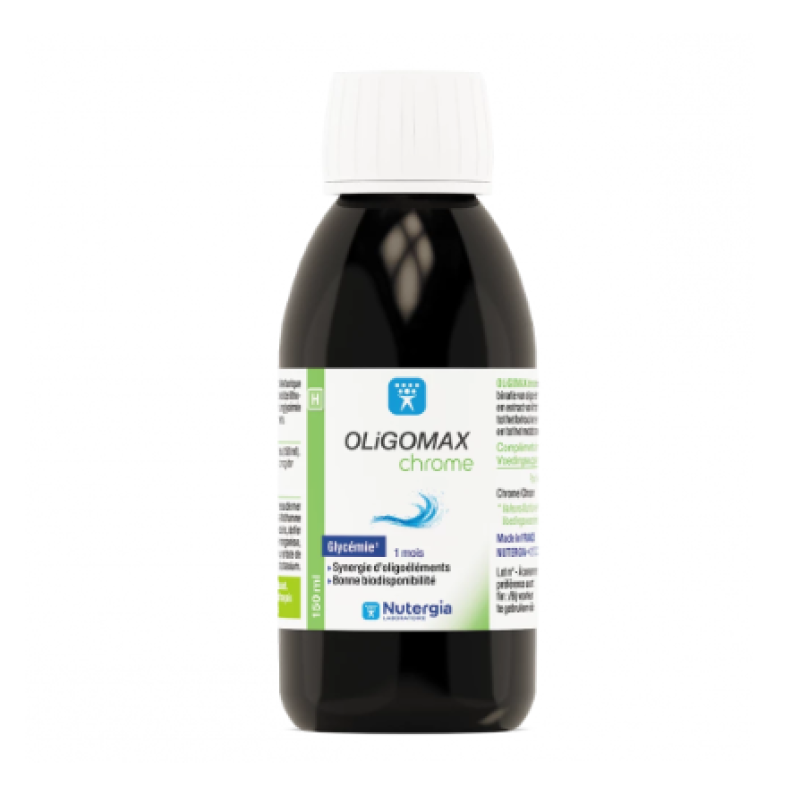 OLIGOMAX chrome pour le maintien d'une glycémie normale, Flacon de 150 ml 