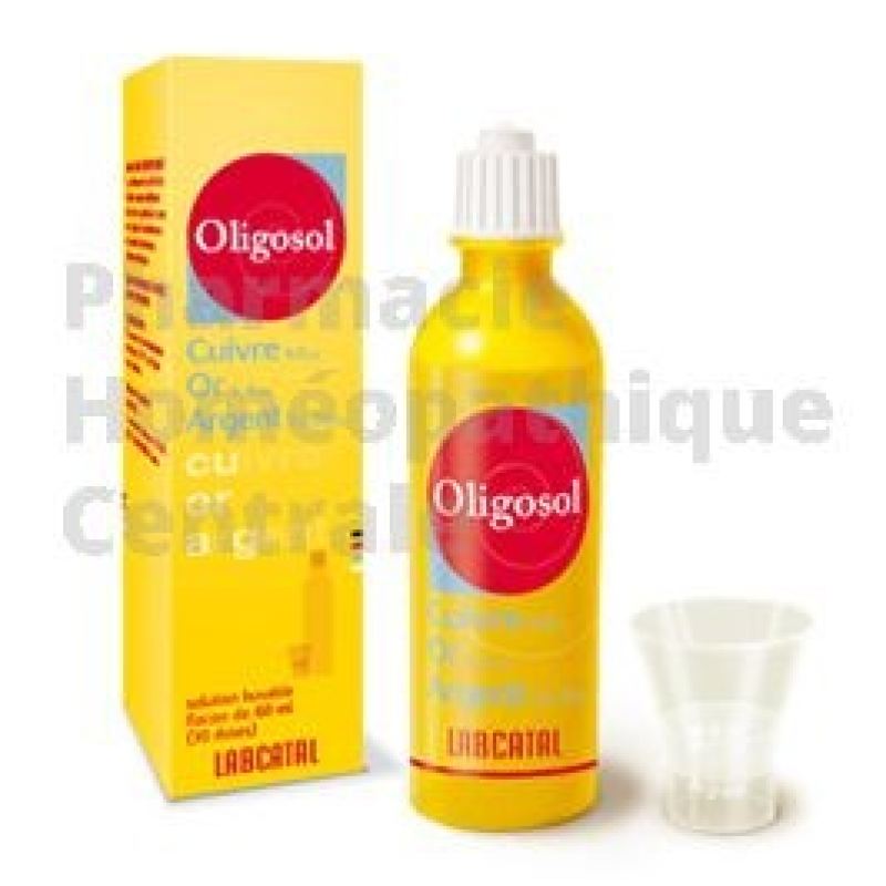 Oligosol cuivre or argent  maladies infectieuses, d'états asthéniques (fatigue), d'états grippaux.
