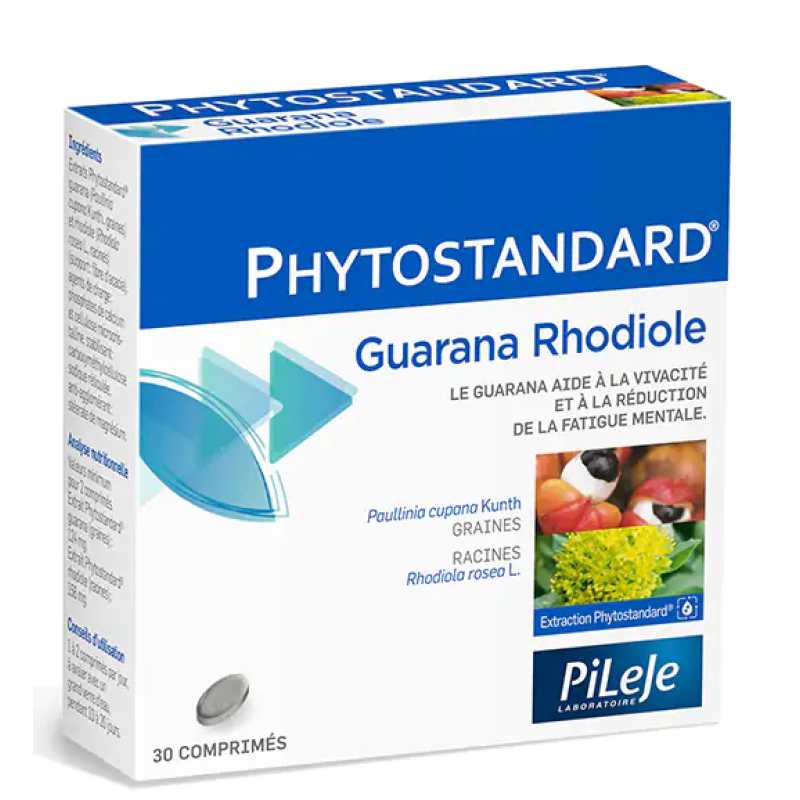 Phytostandard® - Guarana / Rhodiole Boîte de 30 comprimés