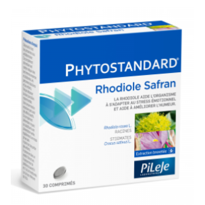 Phytostandard® - Rhodiole / Safran, Pileje - Boîte de 30 comprimés