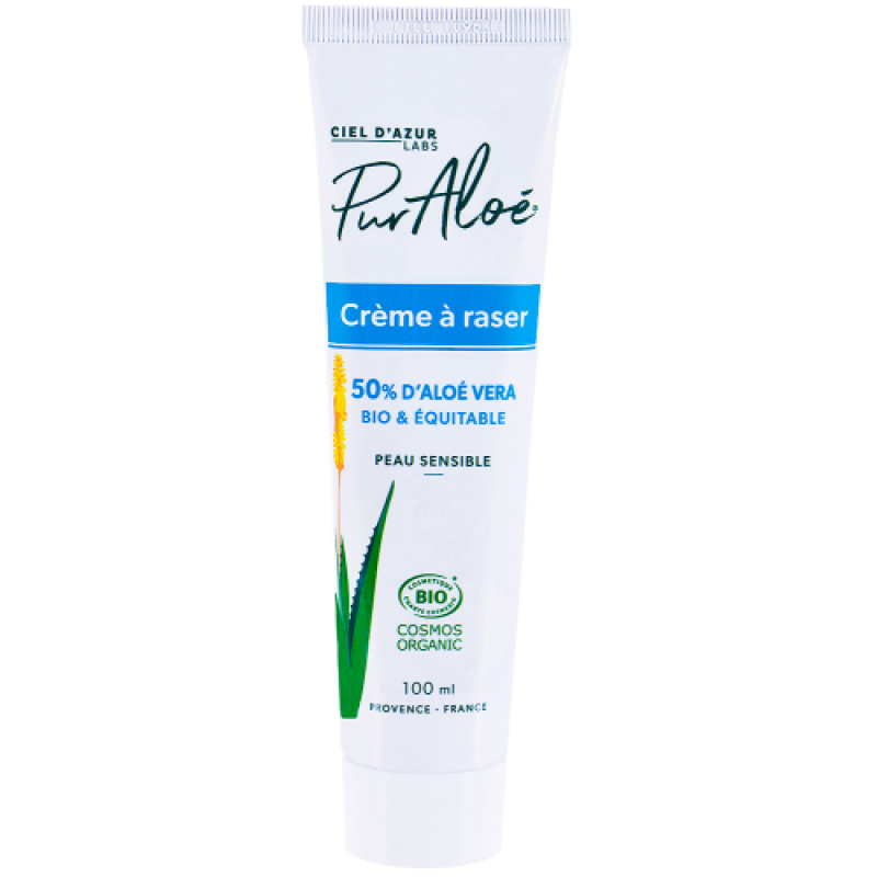 Pur Aloé - Crème à raser - 50% Aloe vera Tube 100 mL