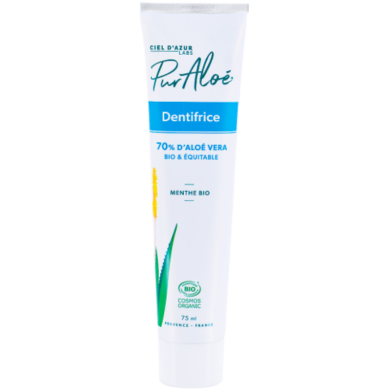 Pur Aloé - Dentifrice - 70% Aloé Vera - Tube 75 mL