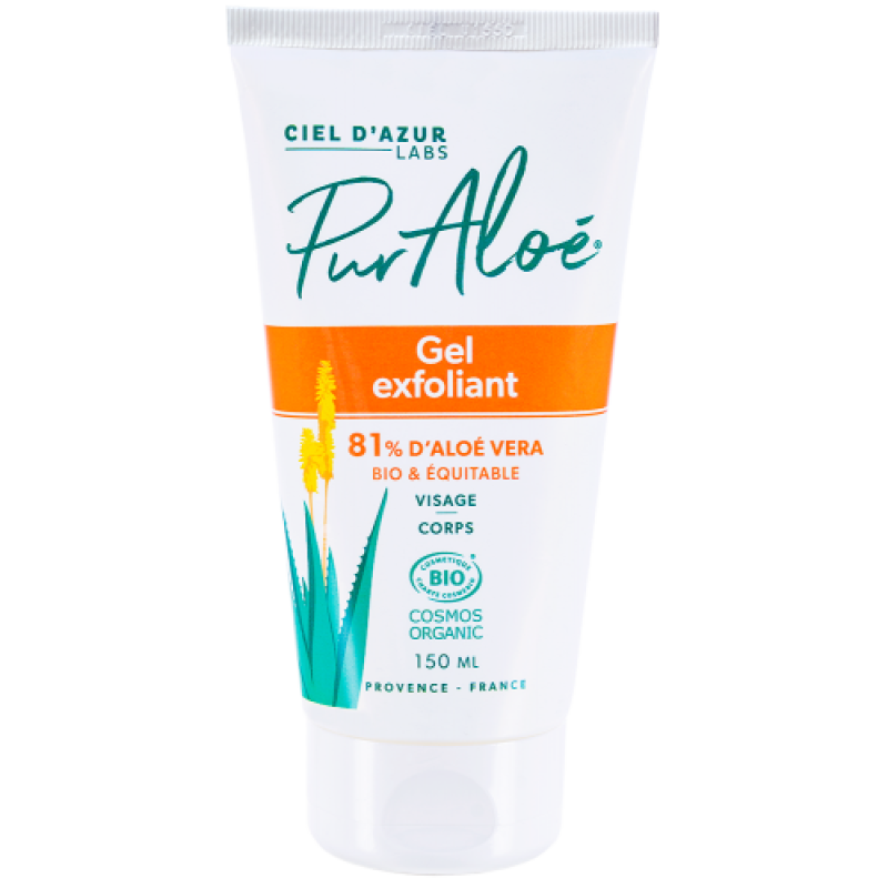 Pur Aloe - Gel exfoliant - 81% Aloe Vera Tube - 150mL