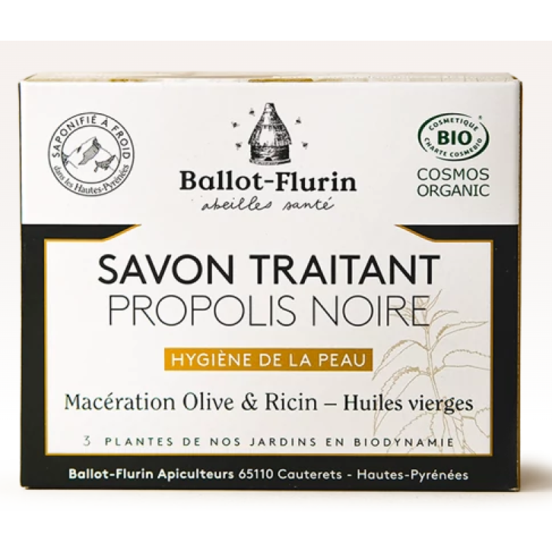 Savon Traitant à la Propolis noire - Ballot Flurin