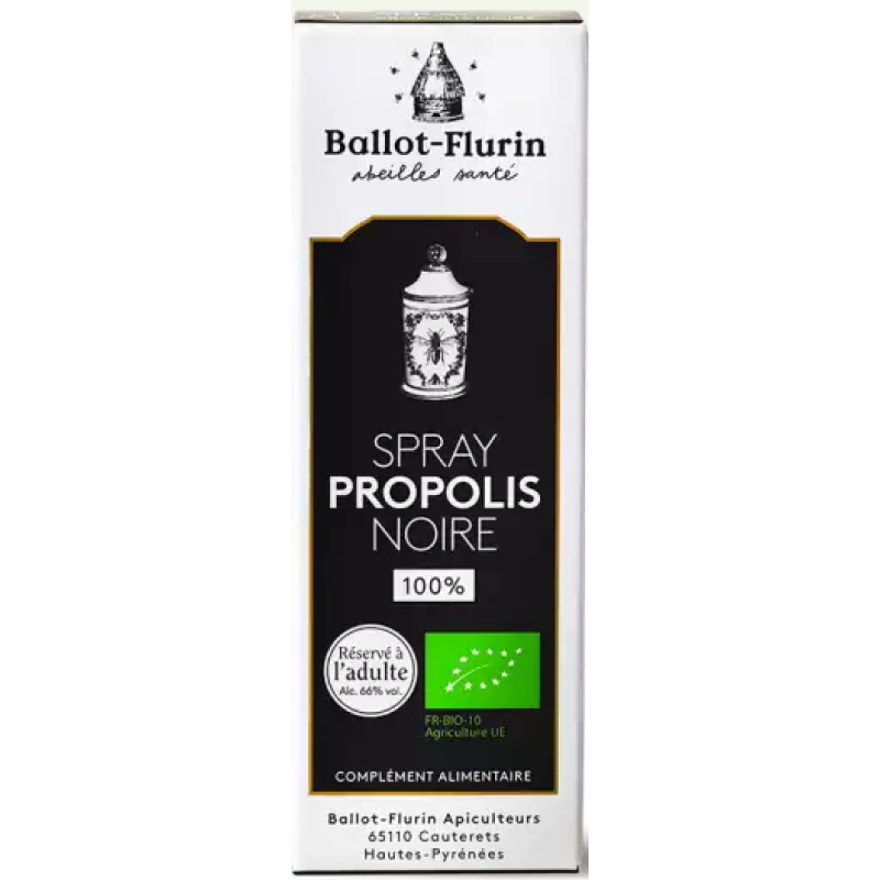 Spray Propolis noire française - Ballot-Flurin Flacon 15 mL