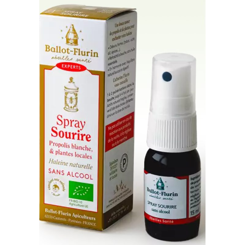 Spray Sourire - Ballot-Flurin - Flacon spray 15 mL
