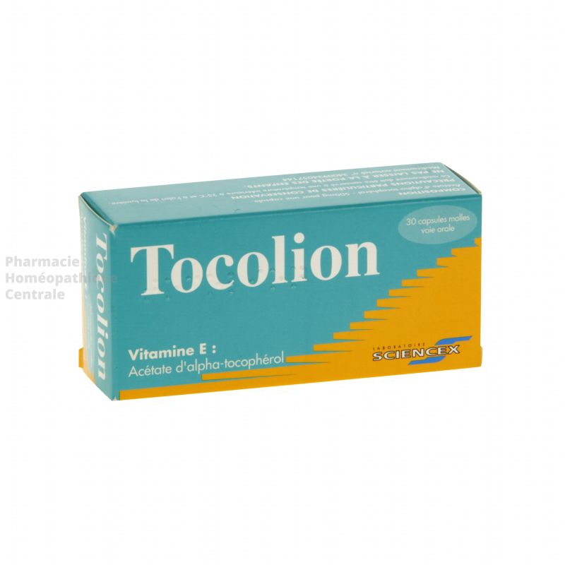 TOCOLION - Traitement des carences en vitamine E - Boîte de 30 capsules molles